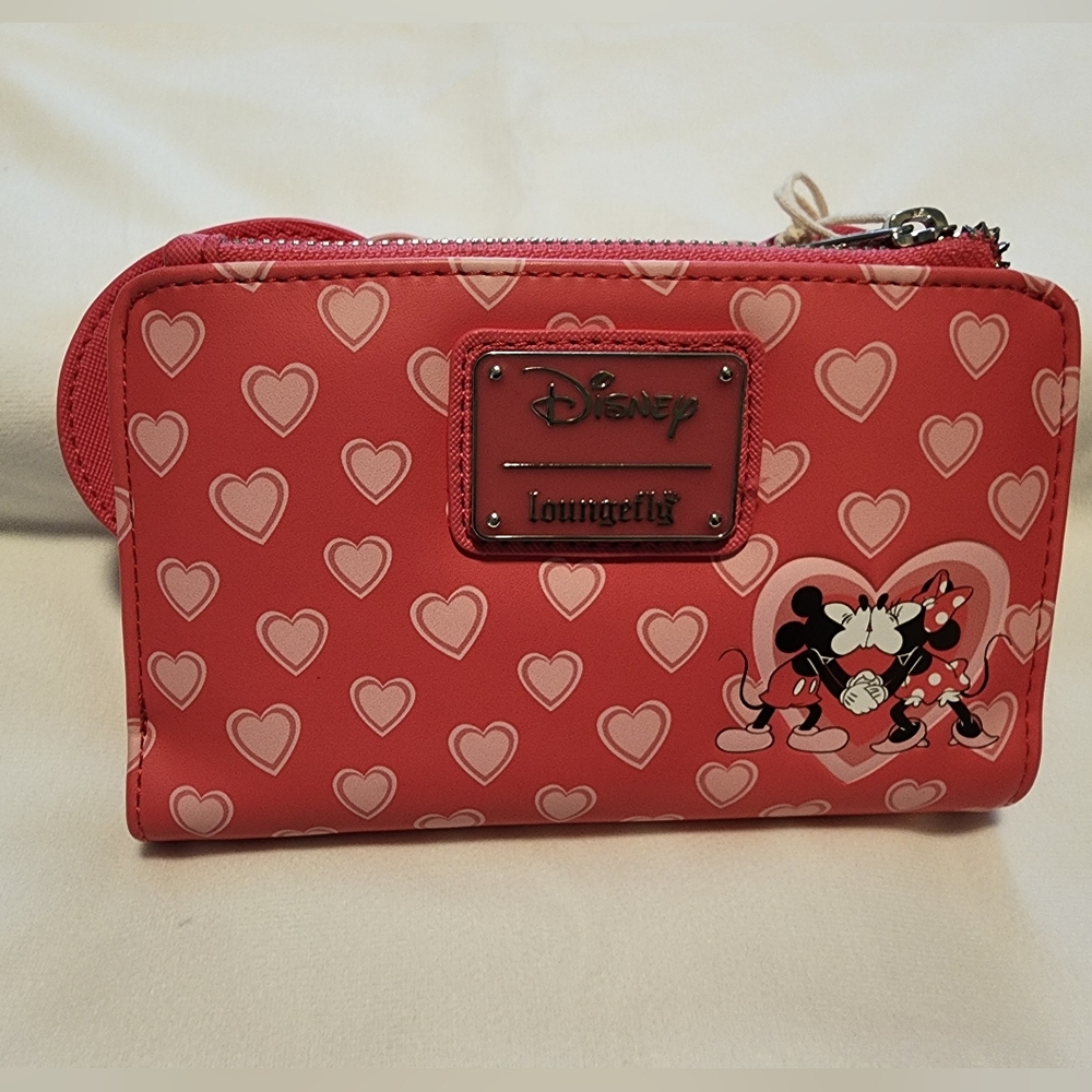 Loungefly Disney Minnie Mouse Pink Heart Wallet